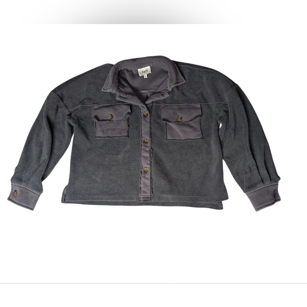 Bke Mixed Media Fleece Jacket Small